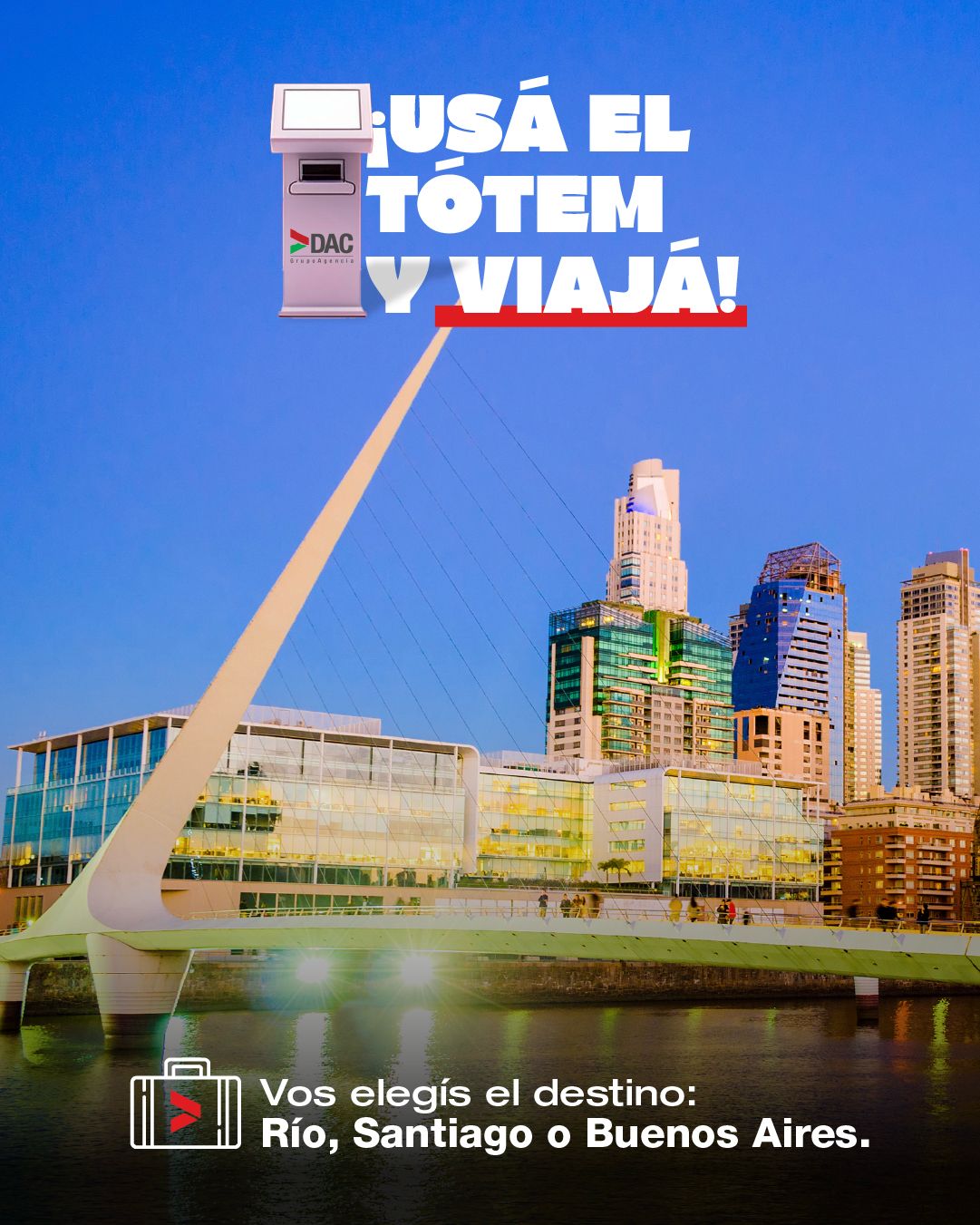 ¡Usá el tótem y viajá!